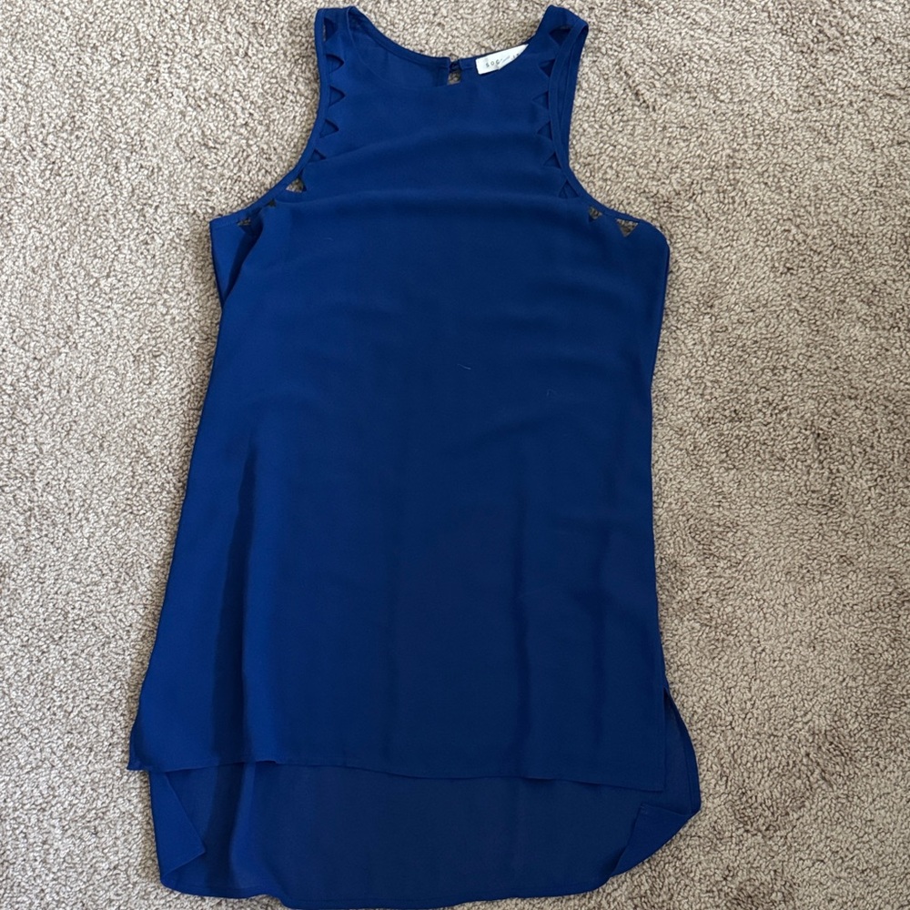 Socialite Cobalt Blue Sleeveless Top